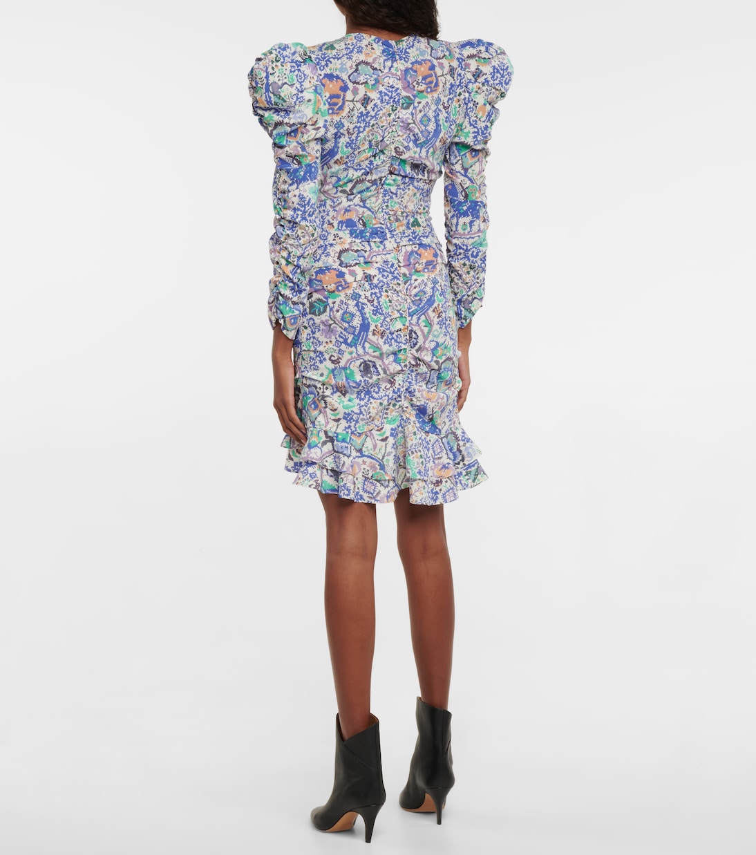 Robe Bireya imprimée en soie mélangée | Isabel Marant