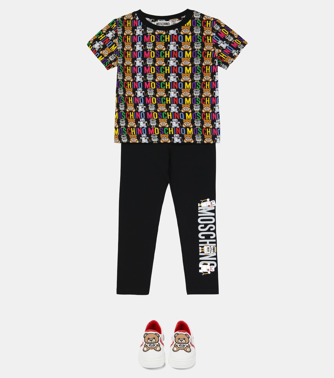 Zapatillas de piel sin cordones | Moschino Kids