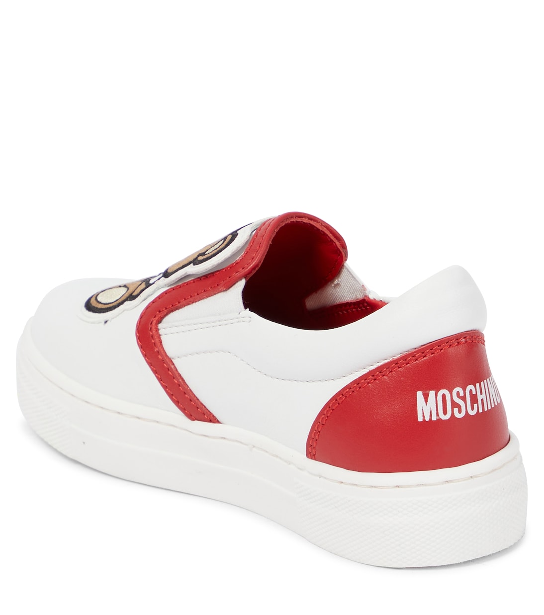 Zapatillas de piel sin cordones | Moschino Kids