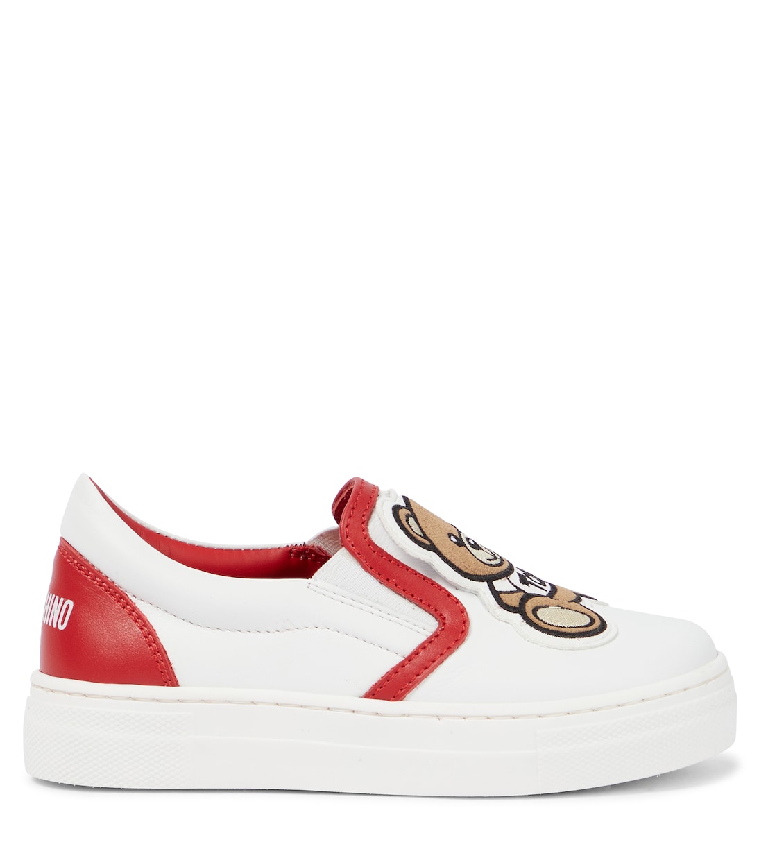 Zapatillas de piel sin cordones | Moschino Kids