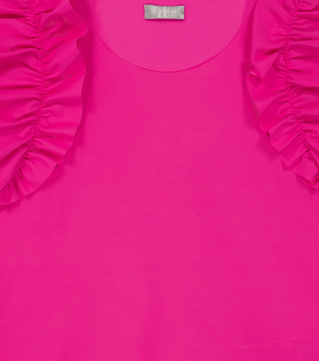 Ruffle-trimmed jersey T-shirt | Il Gufo