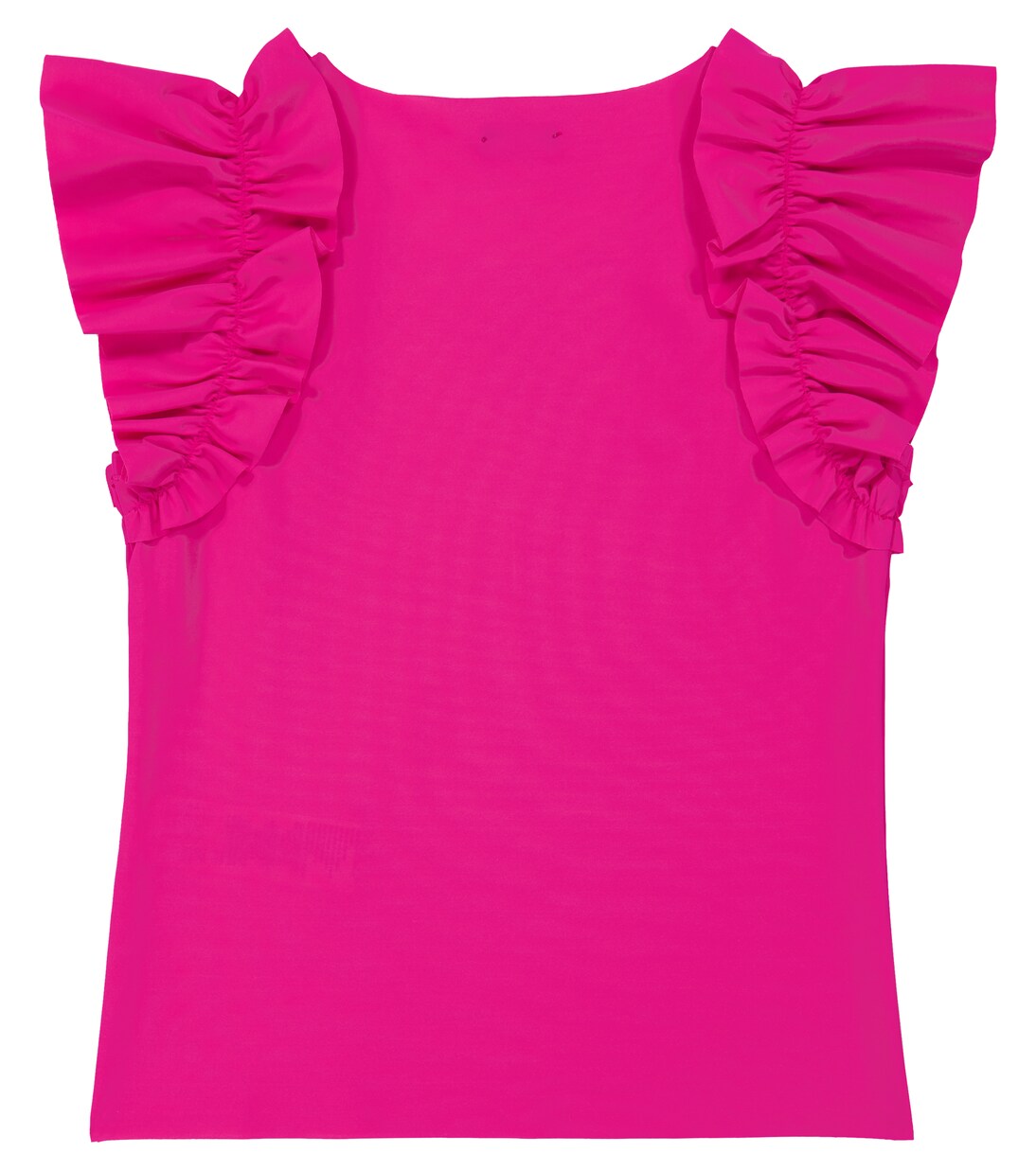 Ruffle-trimmed jersey T-shirt | Il Gufo