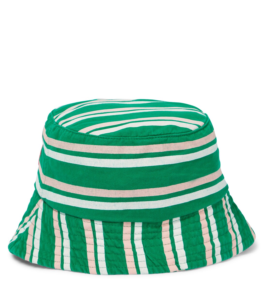 Starfish striped cotton bucket hat | The Animals Observatory