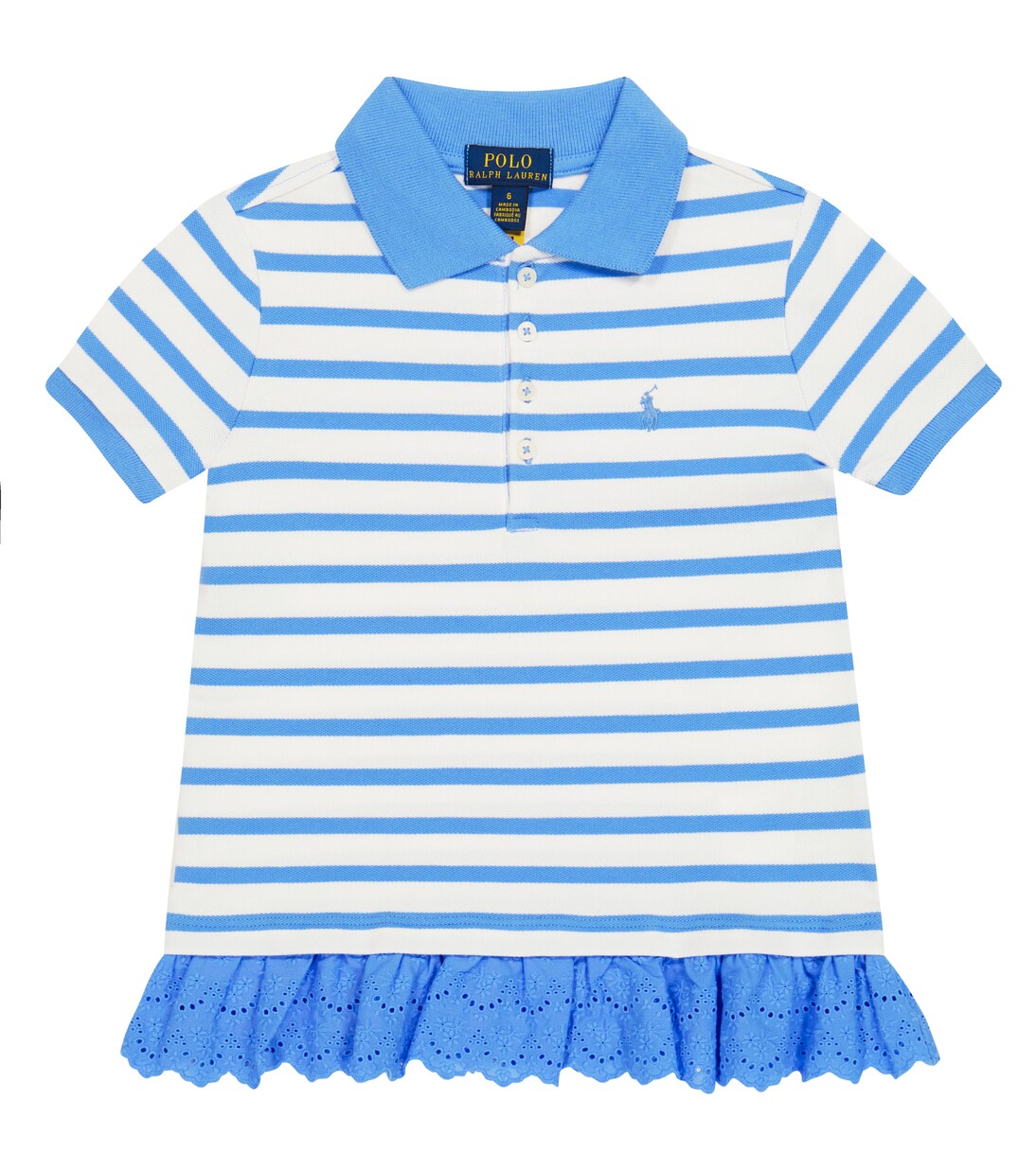 Striped cotton polo T-shirt | Polo Ralph Lauren Kids