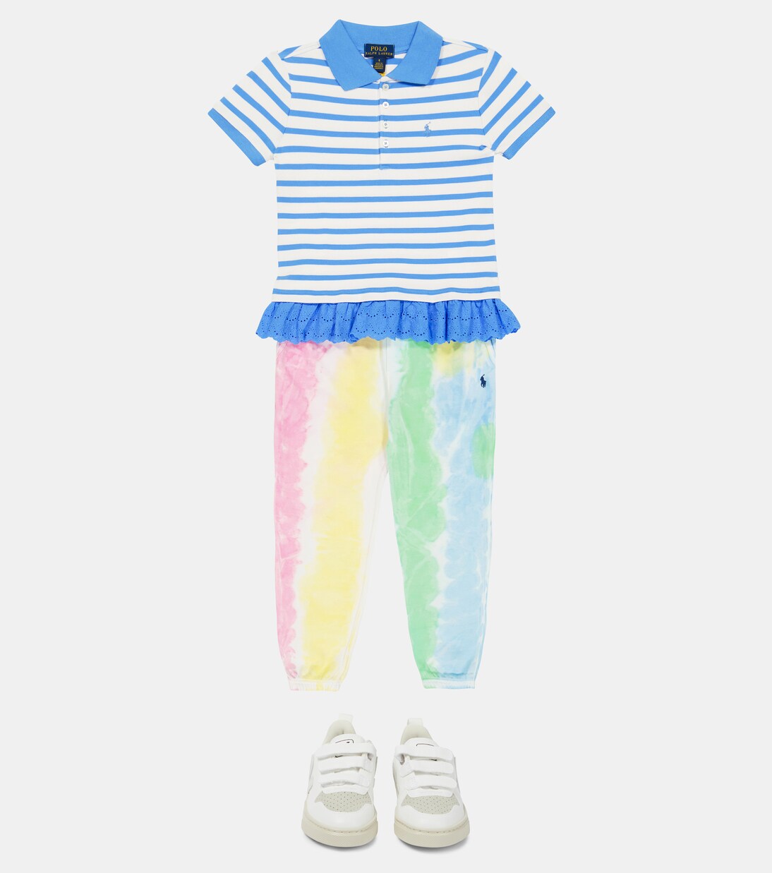 Striped cotton polo T-shirt | Polo Ralph Lauren Kids