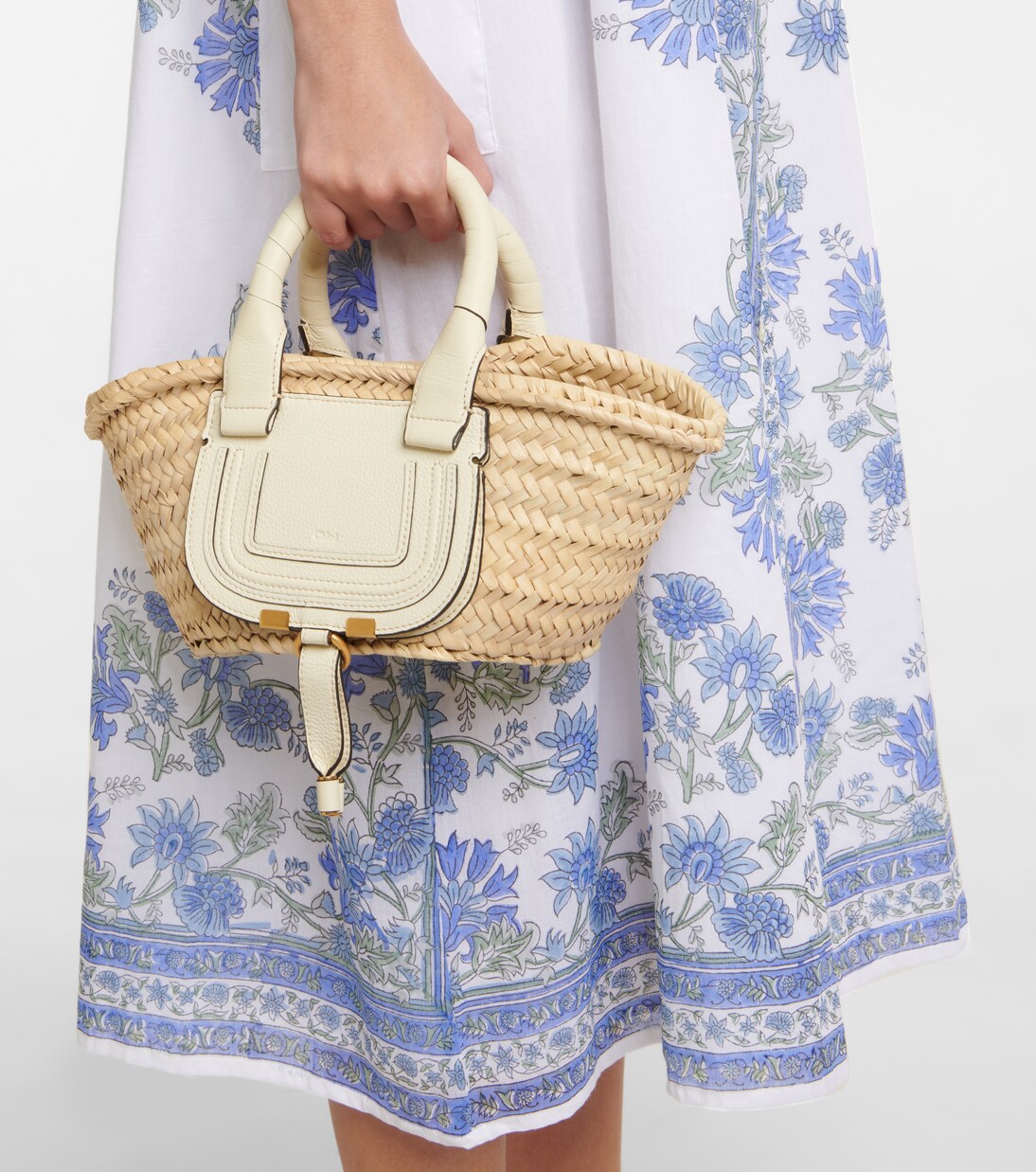 Robe midi en coton à fleurs | Juliet Dunn