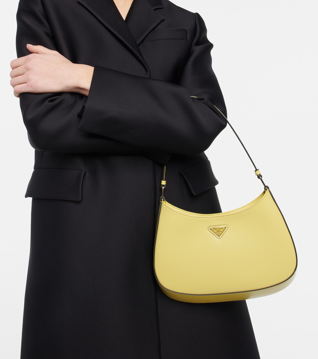 Schultertasche Cleo Small aus Leder | Prada