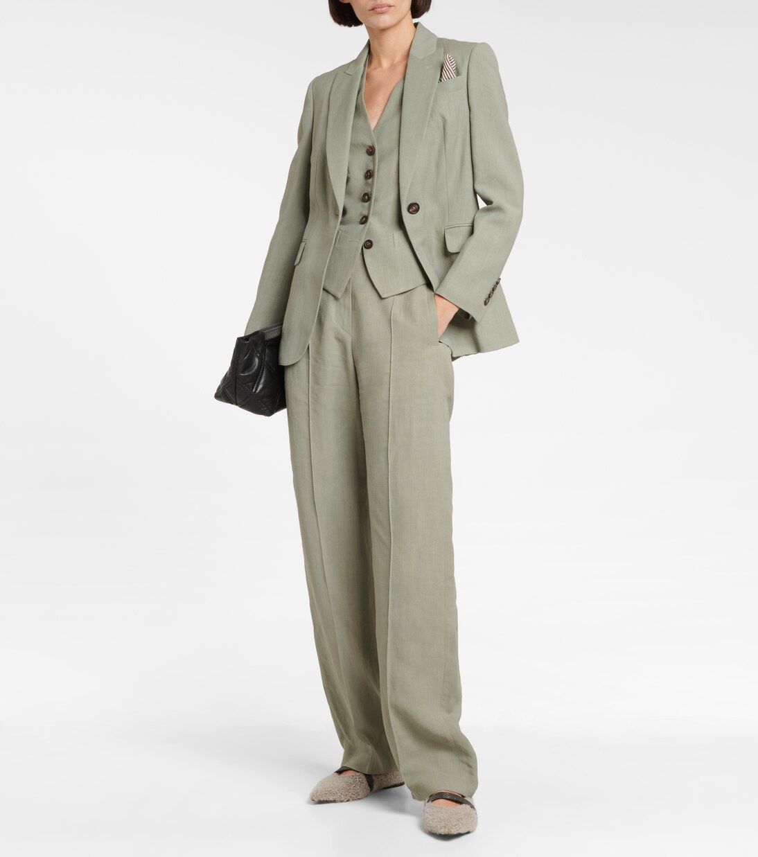 Gerade Hose aus Twill | Brunello Cucinelli