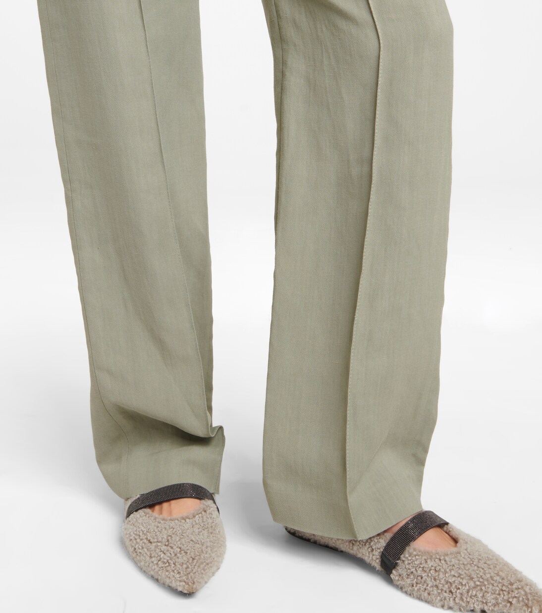 Gerade Hose aus Twill | Brunello Cucinelli