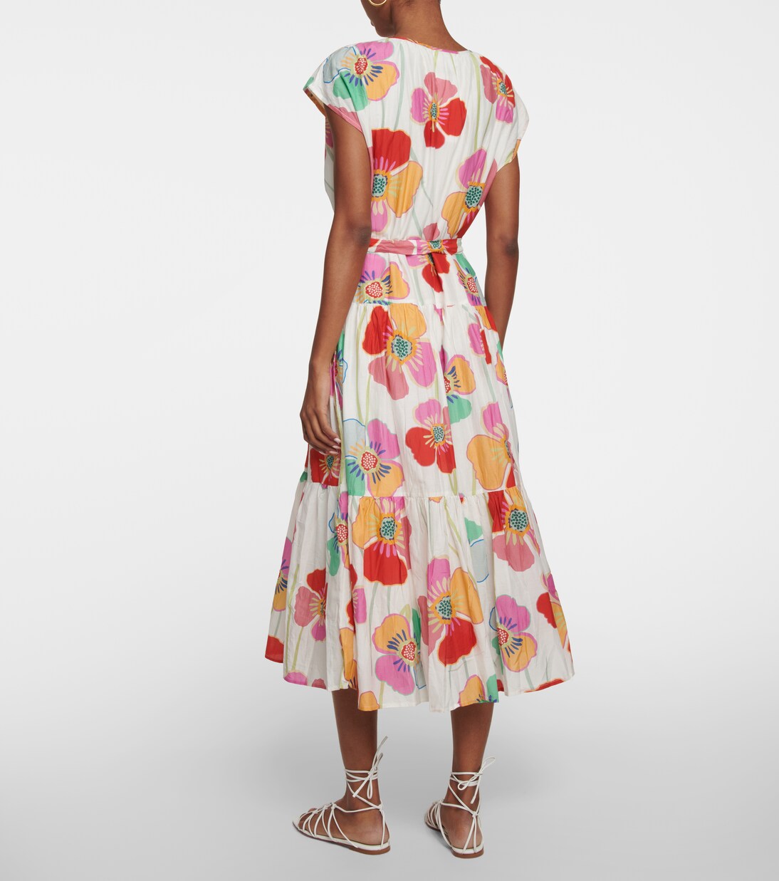 Robe longue Savannah en coton et soie | Velvet