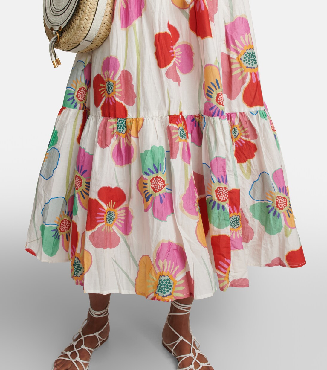 Robe longue Savannah en coton et soie | Velvet