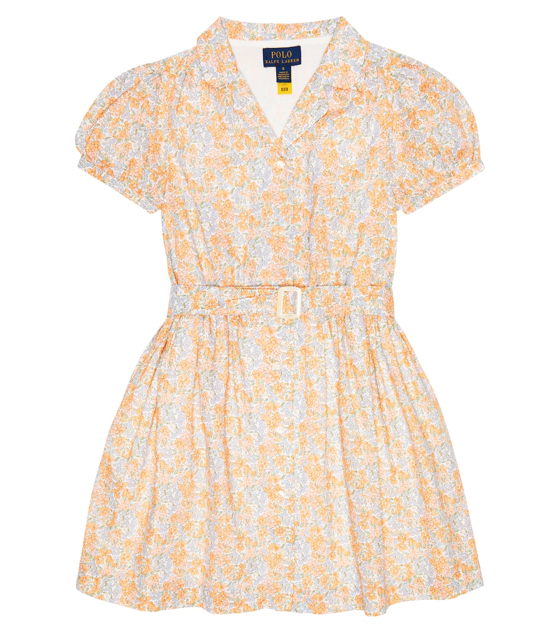 Floral cotton shirt dress | Polo Ralph Lauren Kids