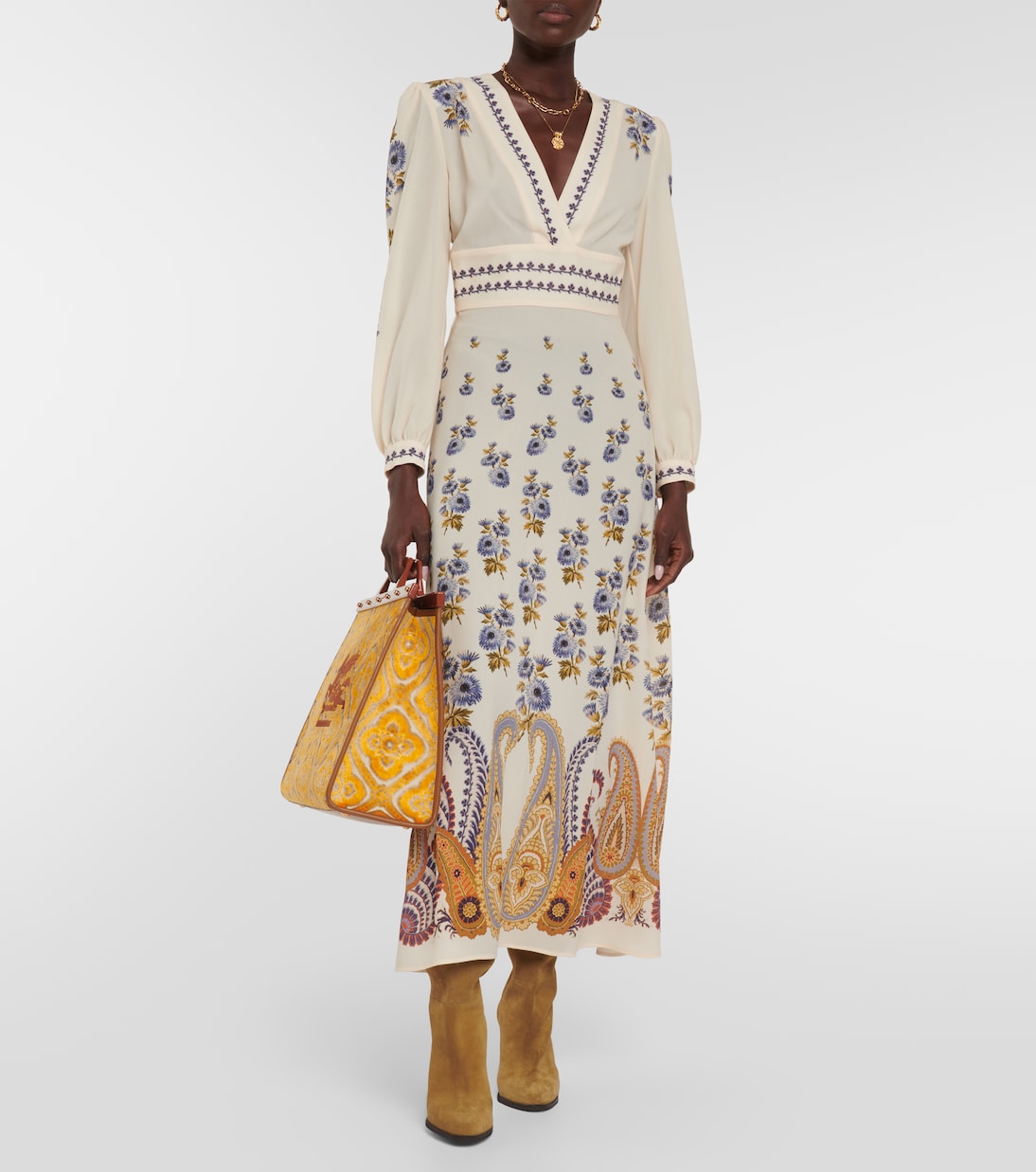 Robe midi à motif cachemire | Etro