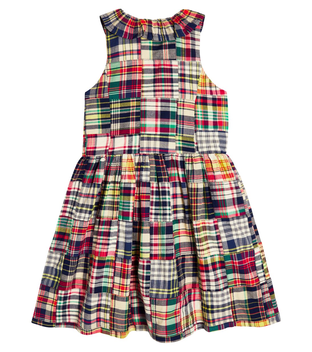 Checked tiered cotton dress | Polo Ralph Lauren Kids
