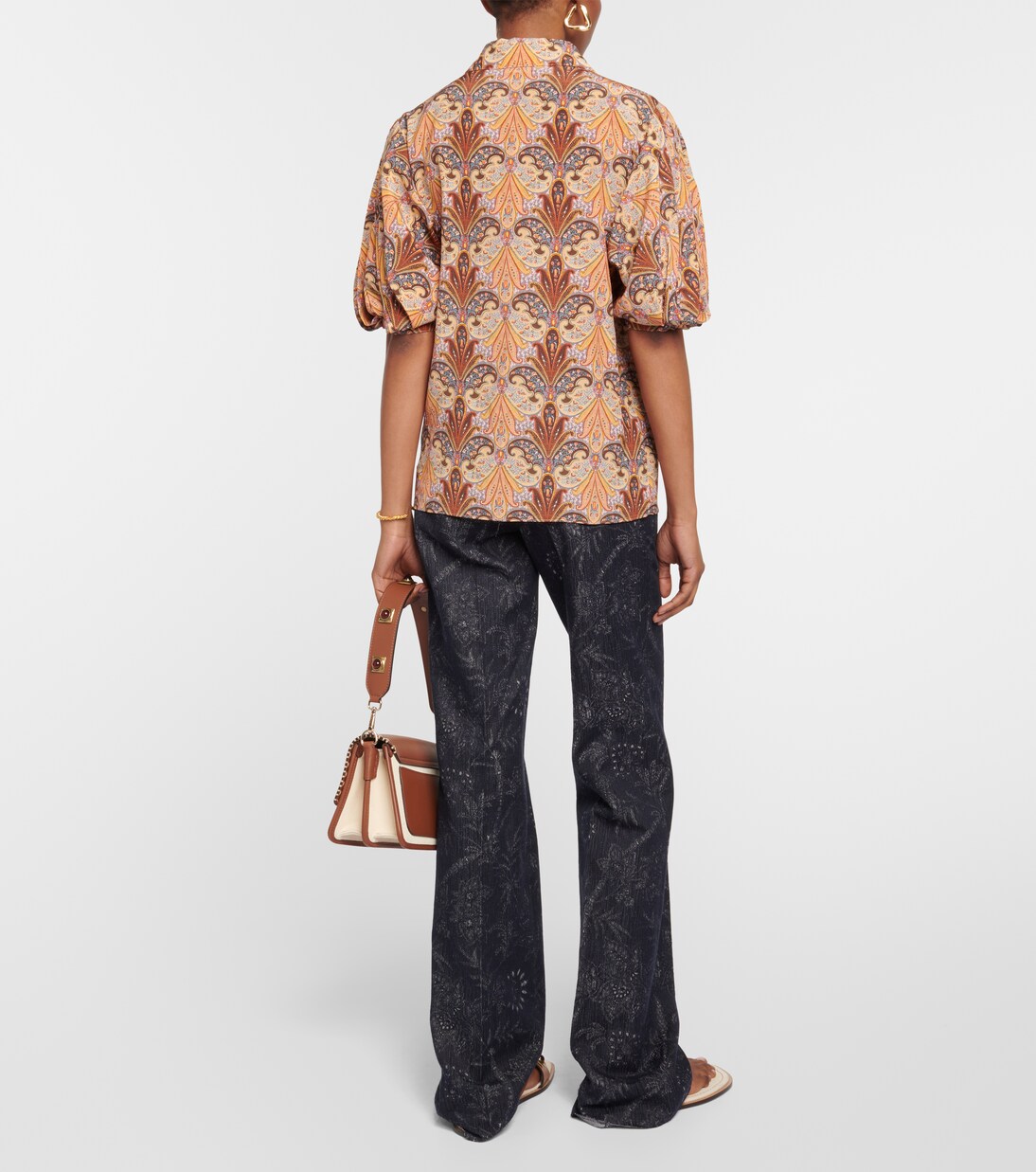 Top in seta con stampa | Etro