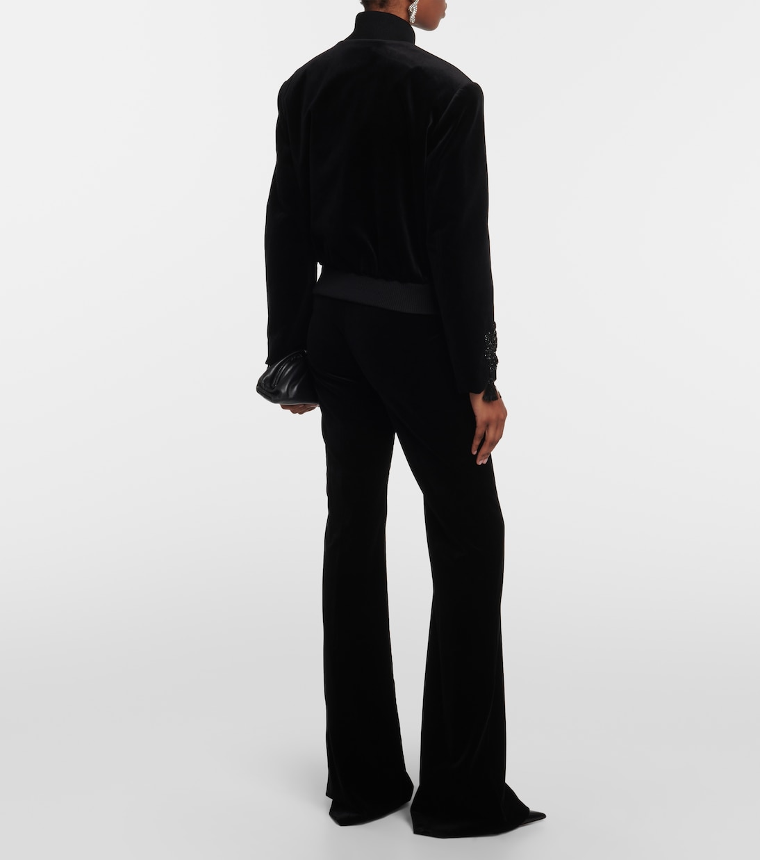 Verzierte Bomberjacke Musette aus Samt | Max Mara