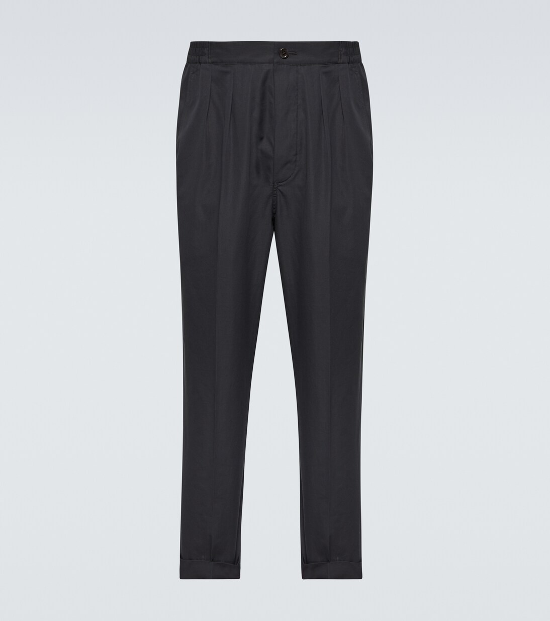Cotton and silk straight pants | Tom Ford