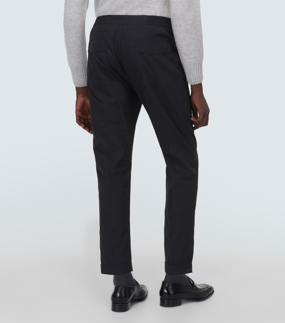 Cotton and silk straight pants | Tom Ford