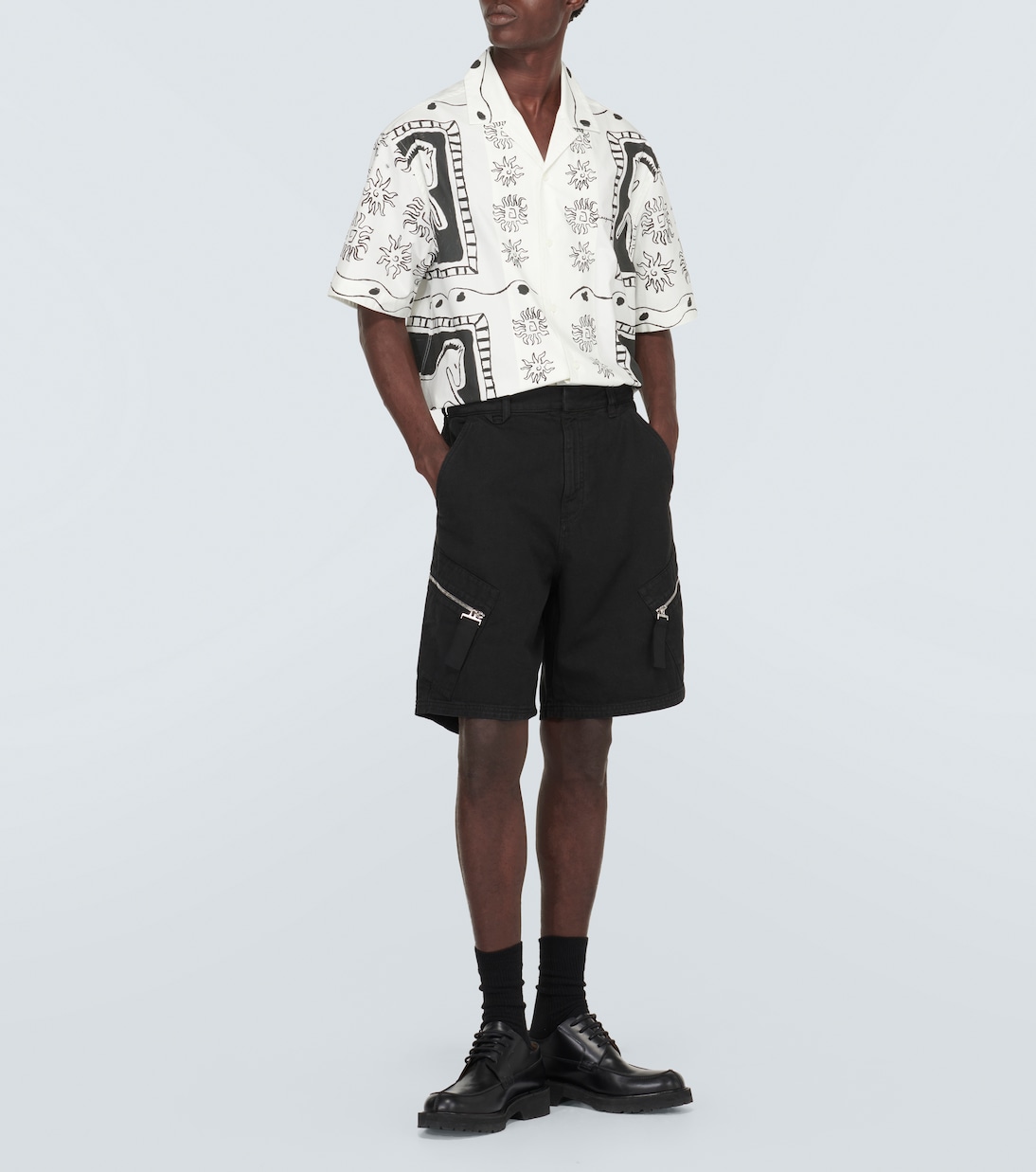 Le Short Marrone cotton cargo shorts | Jacquemus