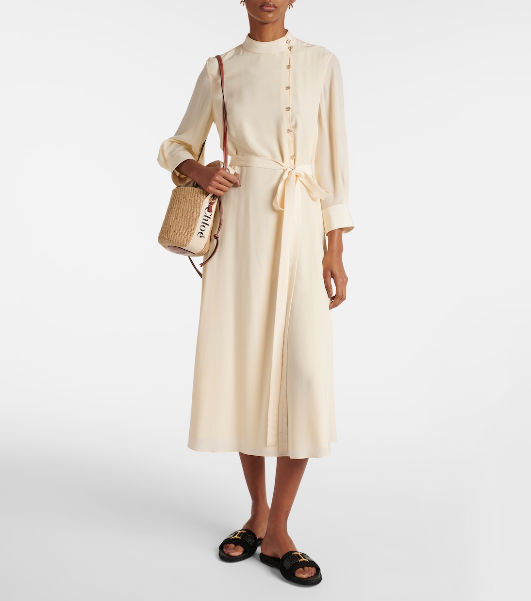 Espadrille-Pantoletten Marcie mit Leder | Chloé