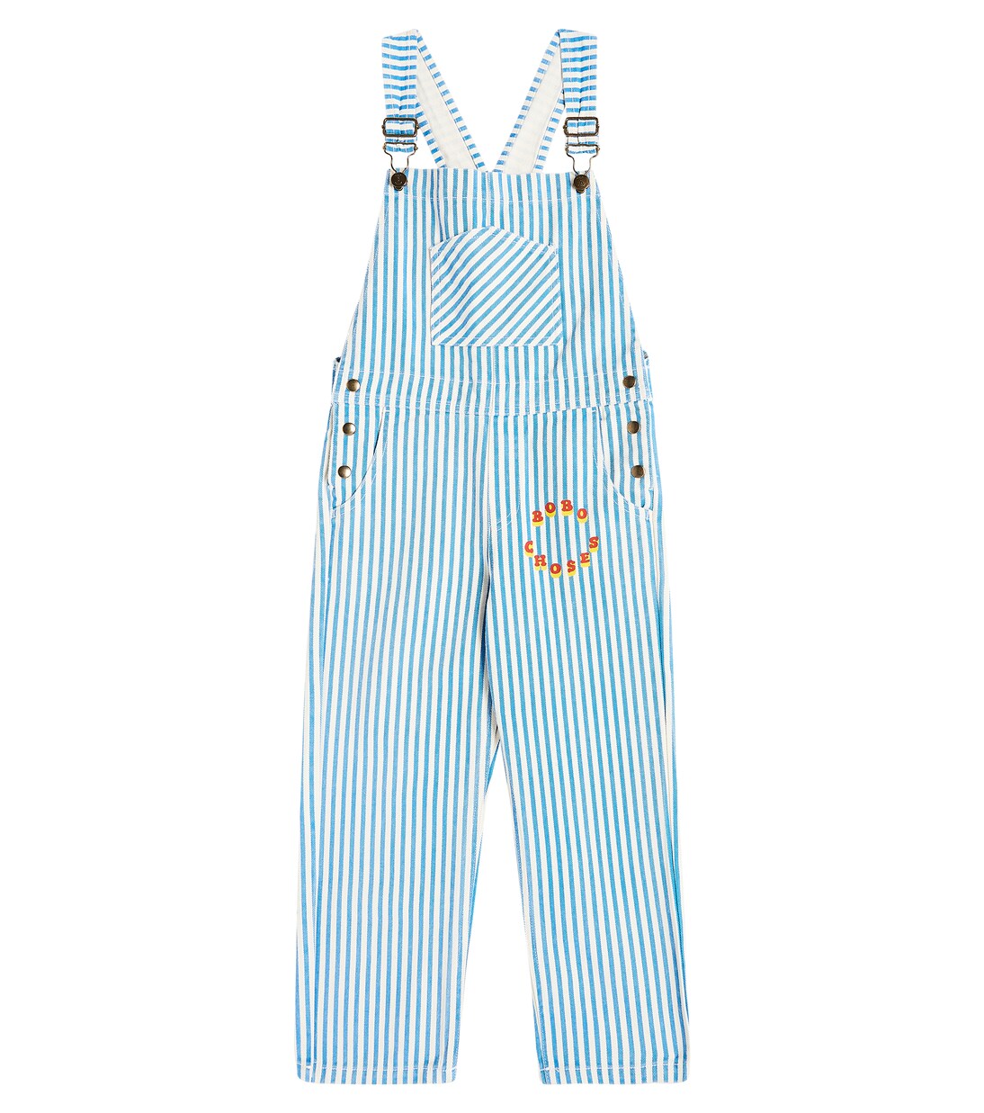 Striped cotton overalls | Bobo Choses