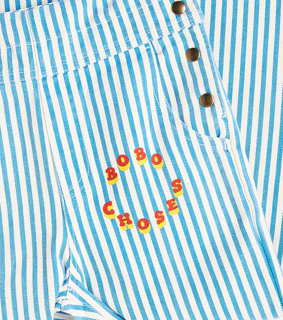 Striped cotton overalls | Bobo Choses