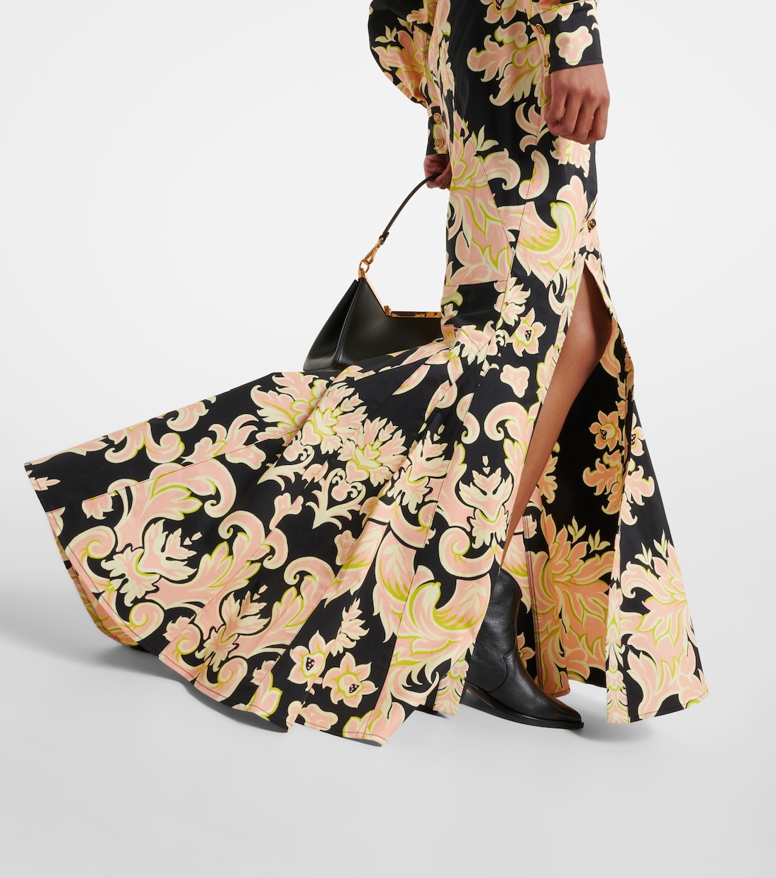 Robe chemise longue en coton mélangé | Etro