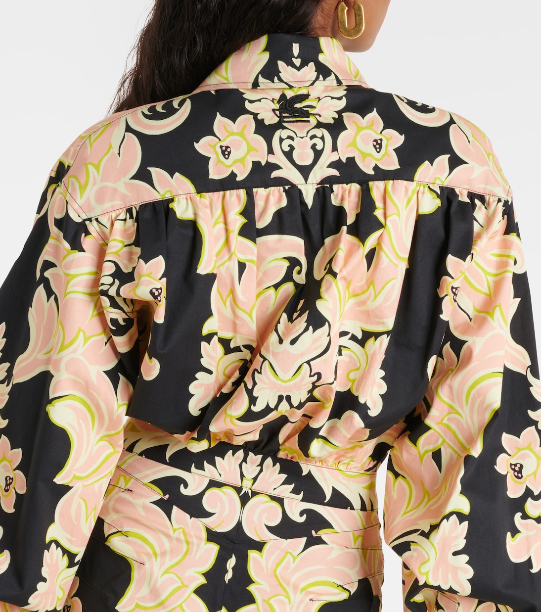 Robe chemise longue en coton mélangé | Etro