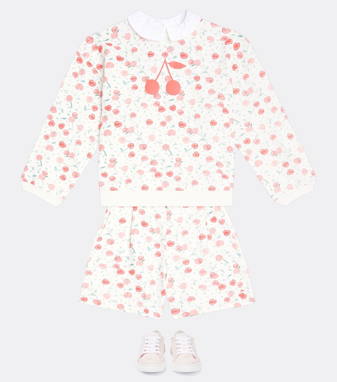 Cornelia printed cotton shorts | Bonpoint