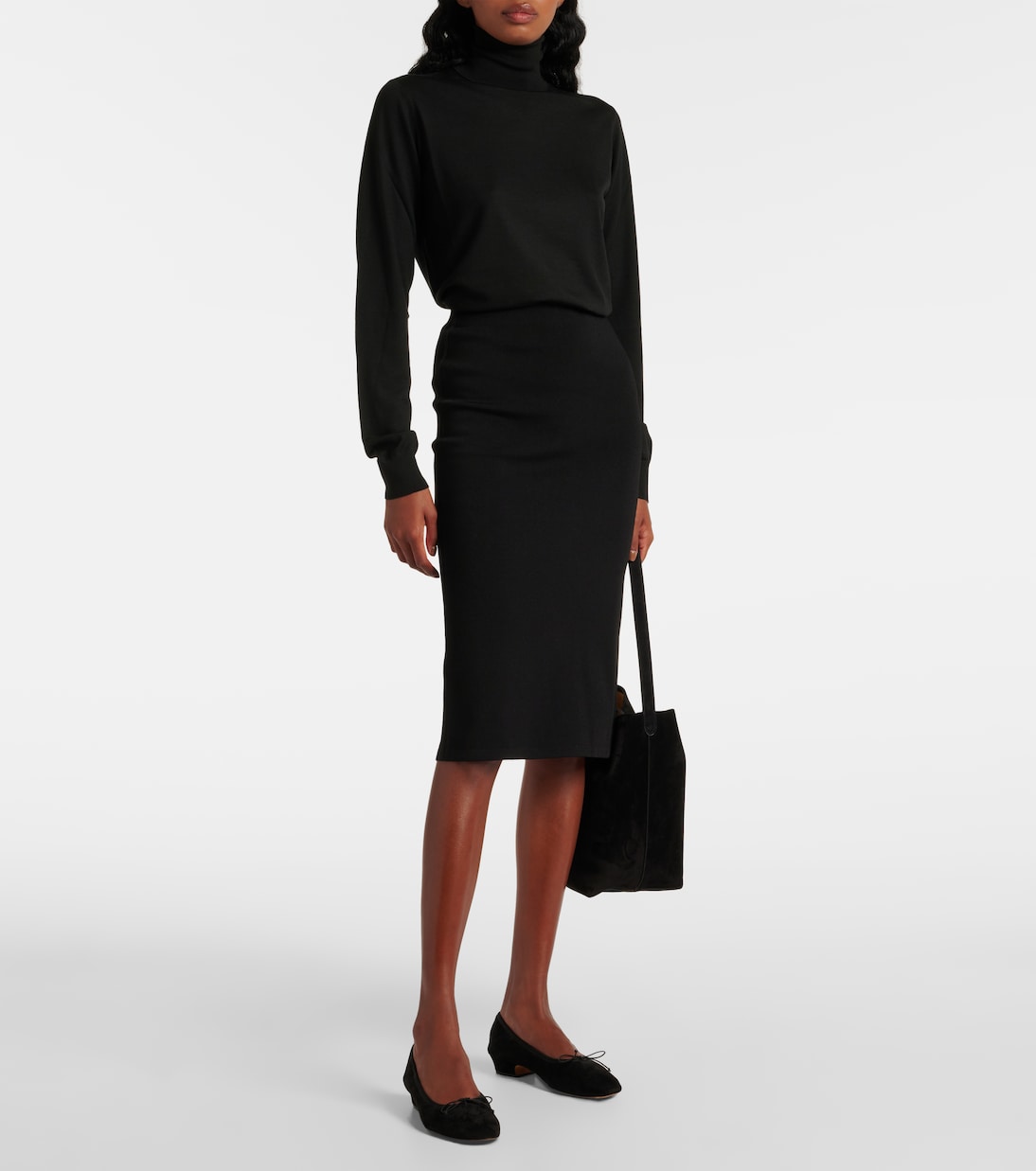 Awer绒面革芭蕾舞平底鞋 | The Row