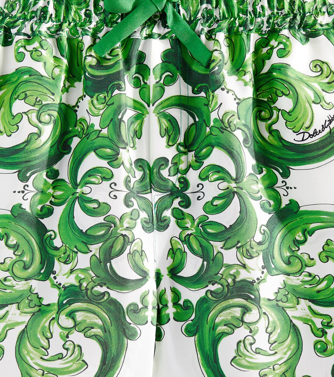 Majolica silk Bermuda shorts | Dolce&Gabbana Kids