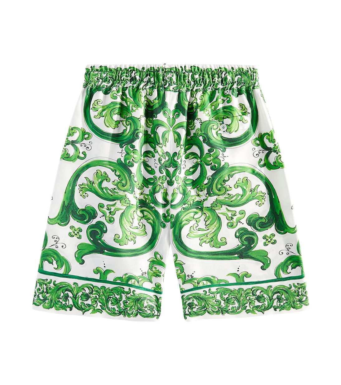 Majolica silk Bermuda shorts | Dolce&Gabbana Kids