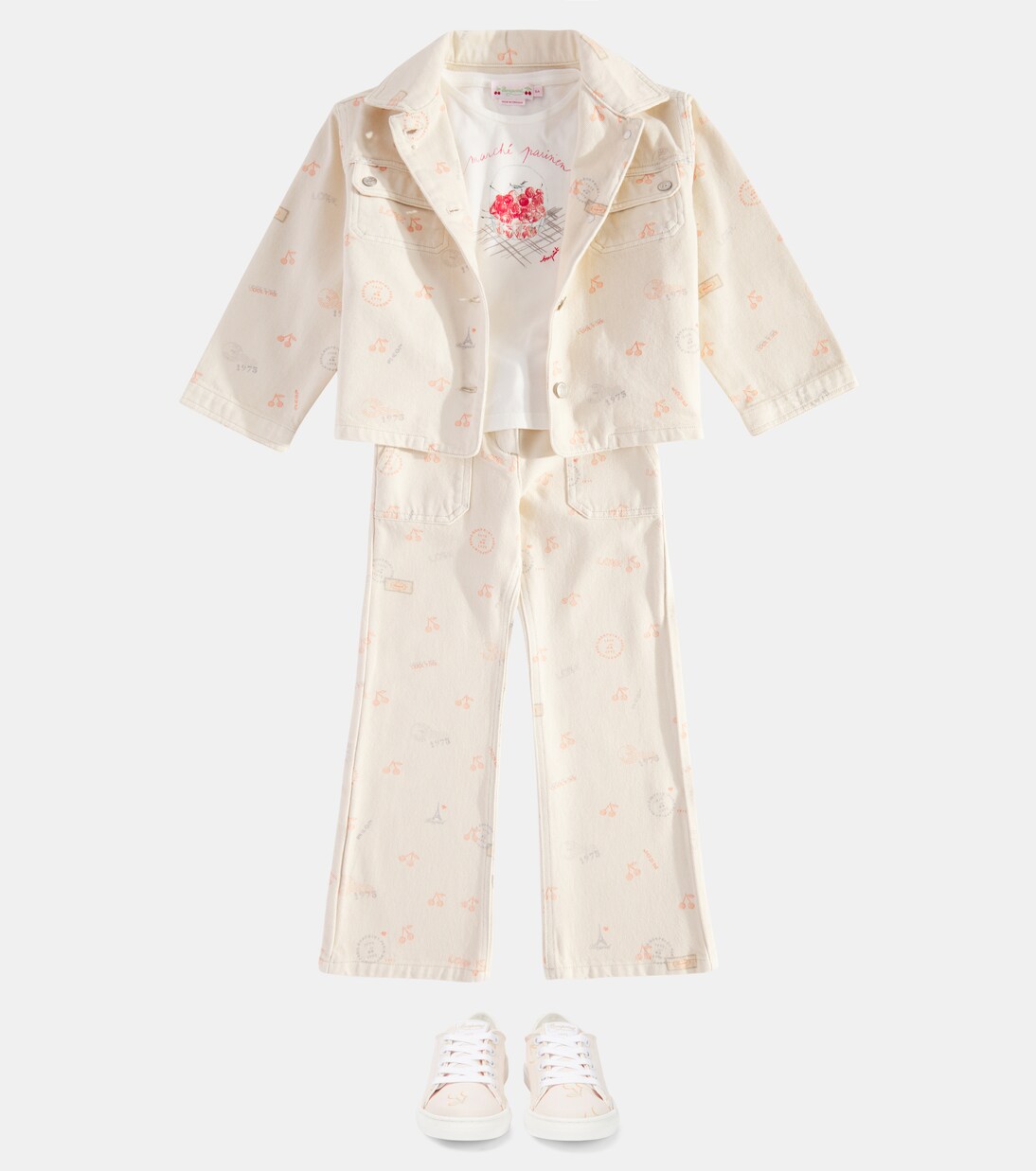 Gillie printed denim jacket | Bonpoint