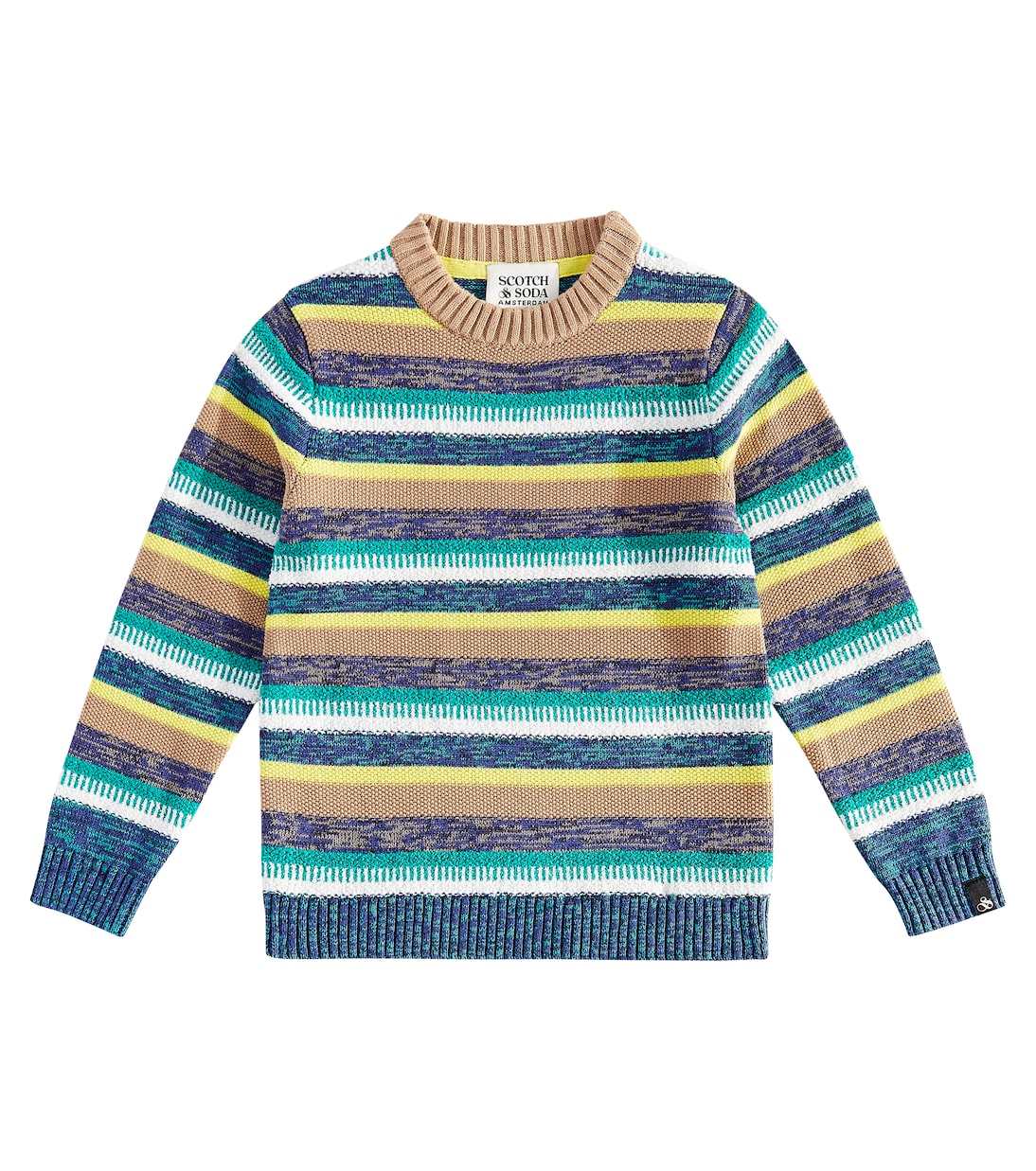 Pull rayé en coton mélangé | Scotch & Soda Kids