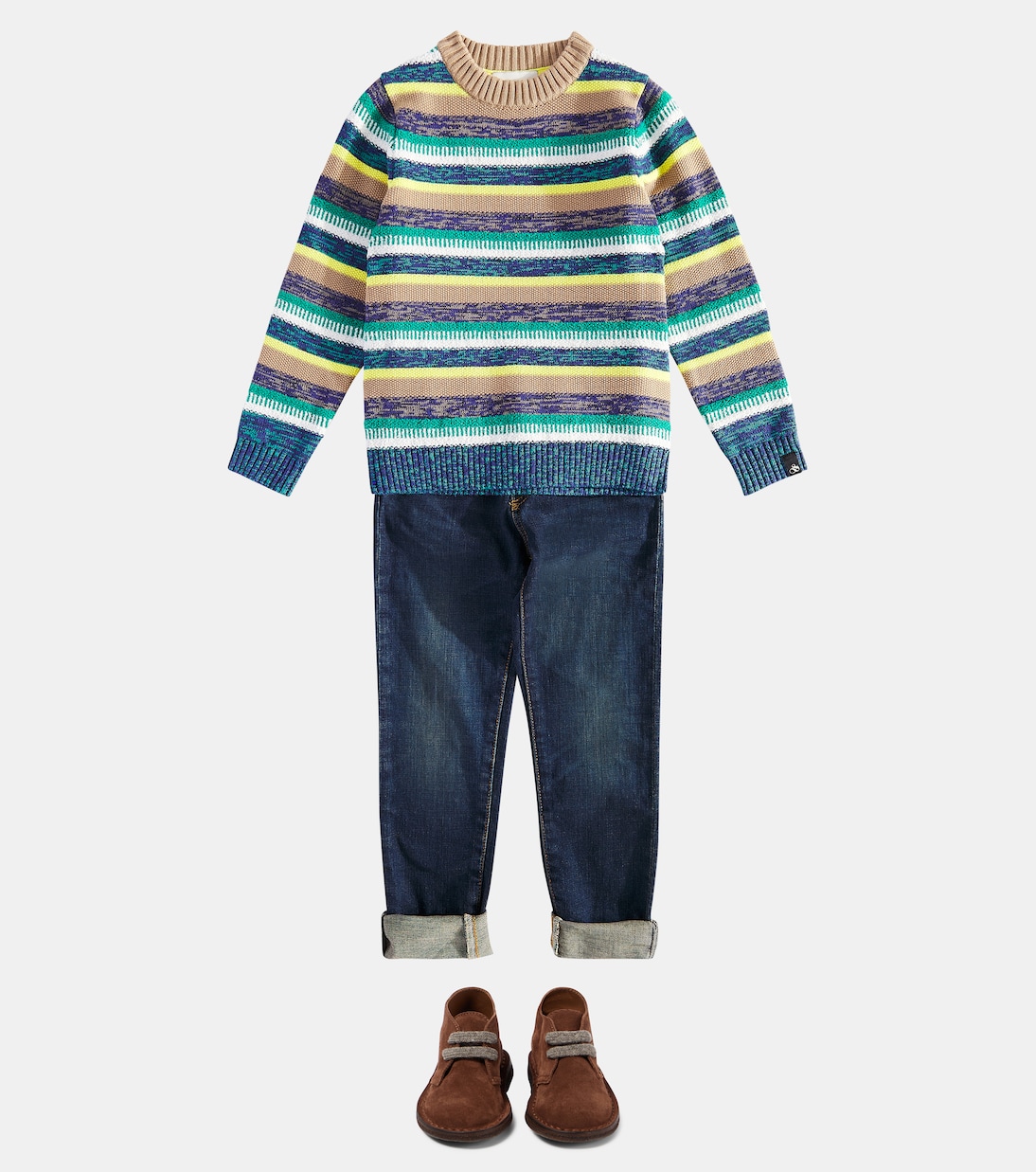 Pull rayé en coton mélangé | Scotch & Soda Kids