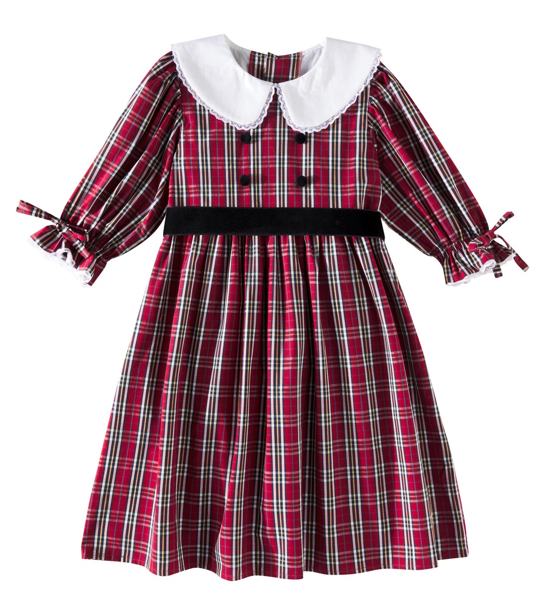 Lizette tartan cotton dress | La Coqueta