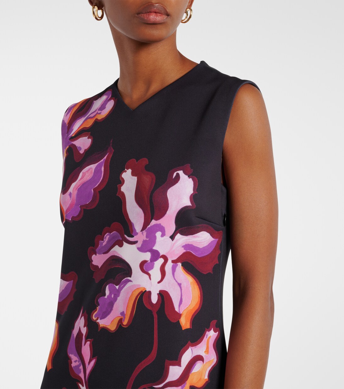 Robe midi en néoprène à fleurs | Dorothee Schumacher