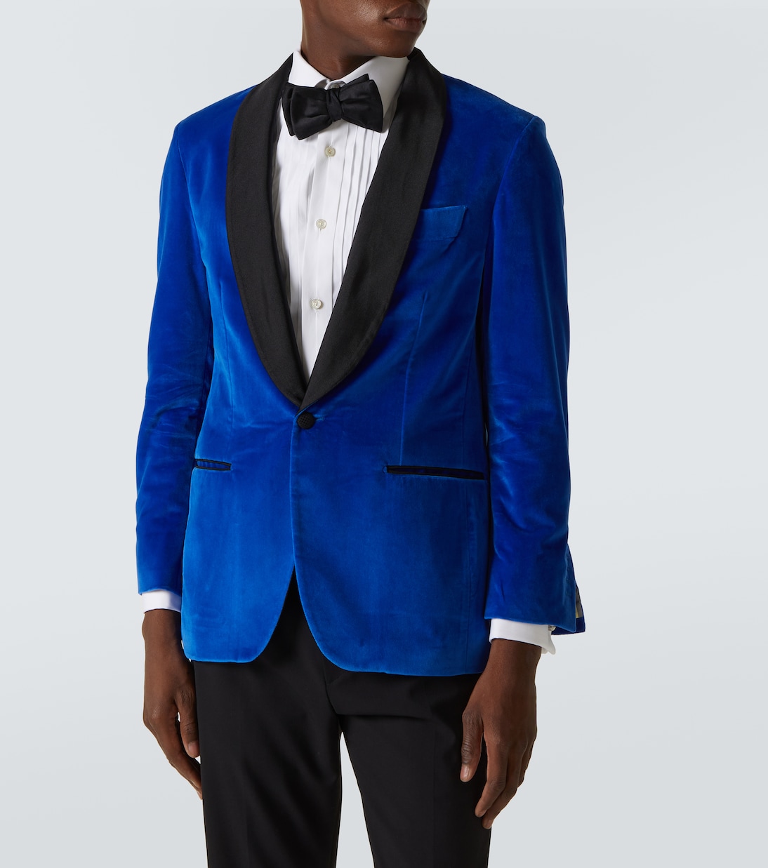 Smokingjacke aus Baumwollsamt | Rubinacci