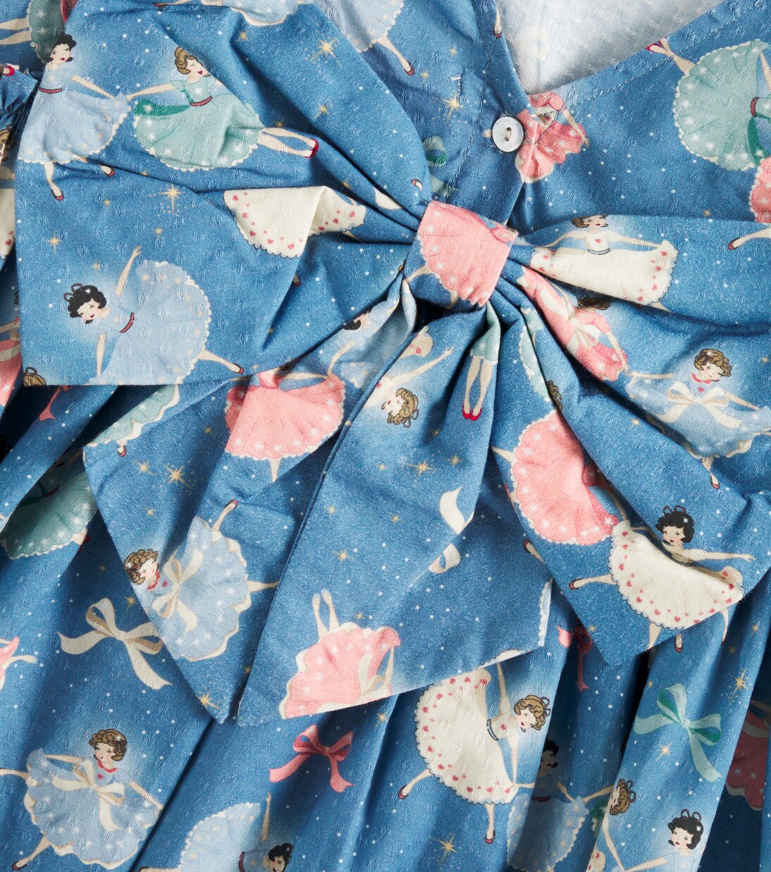 Evia bow-detail printed cotton dress | Konges Sløjd