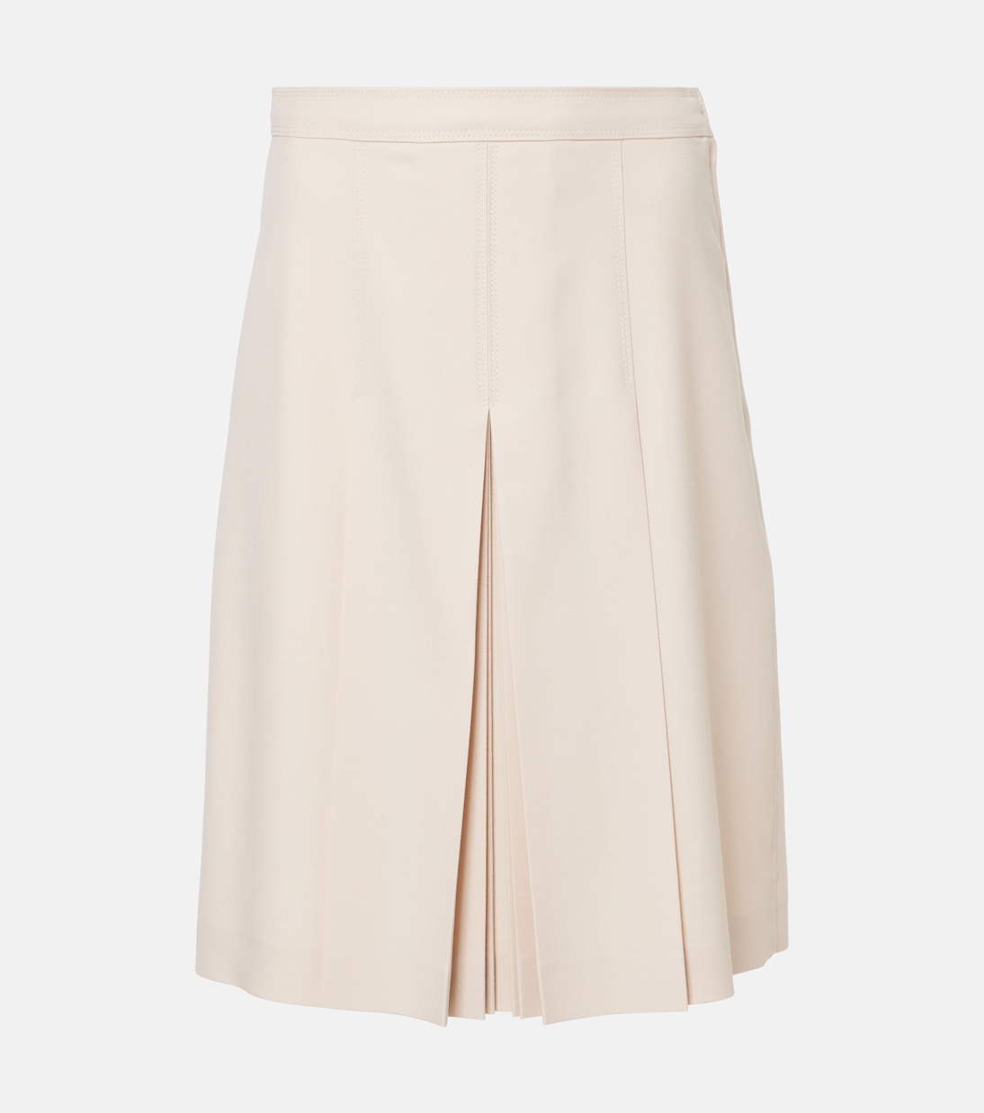Virgin wool midi skirt  | Valentino