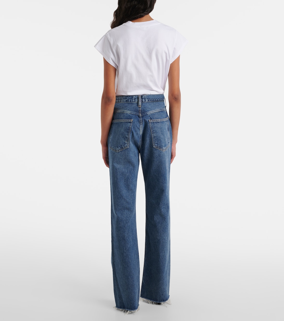 Jeans rectos Leena de tiro medio | Agolde