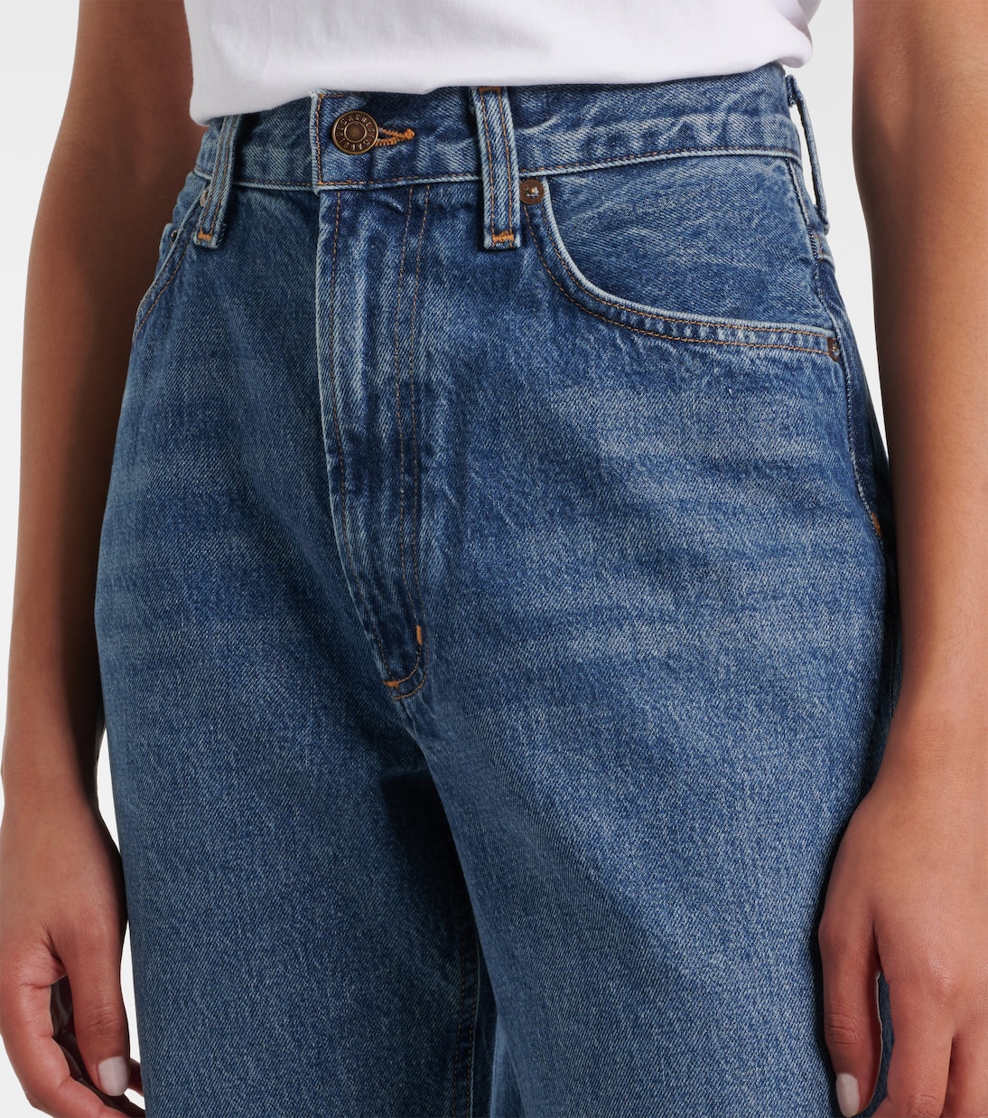 Jeans rectos Leena de tiro medio | Agolde