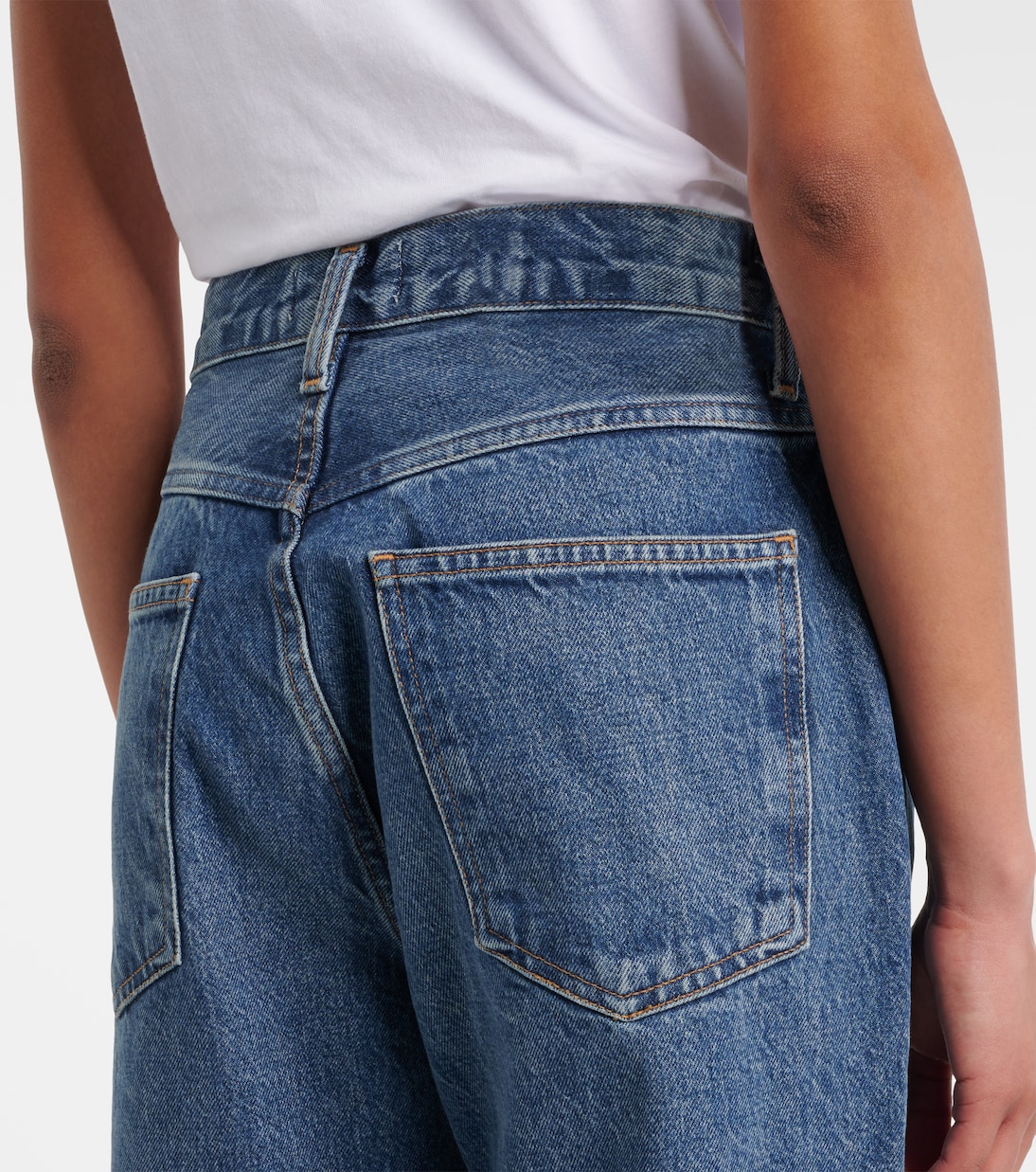 Jeans rectos Leena de tiro medio | Agolde