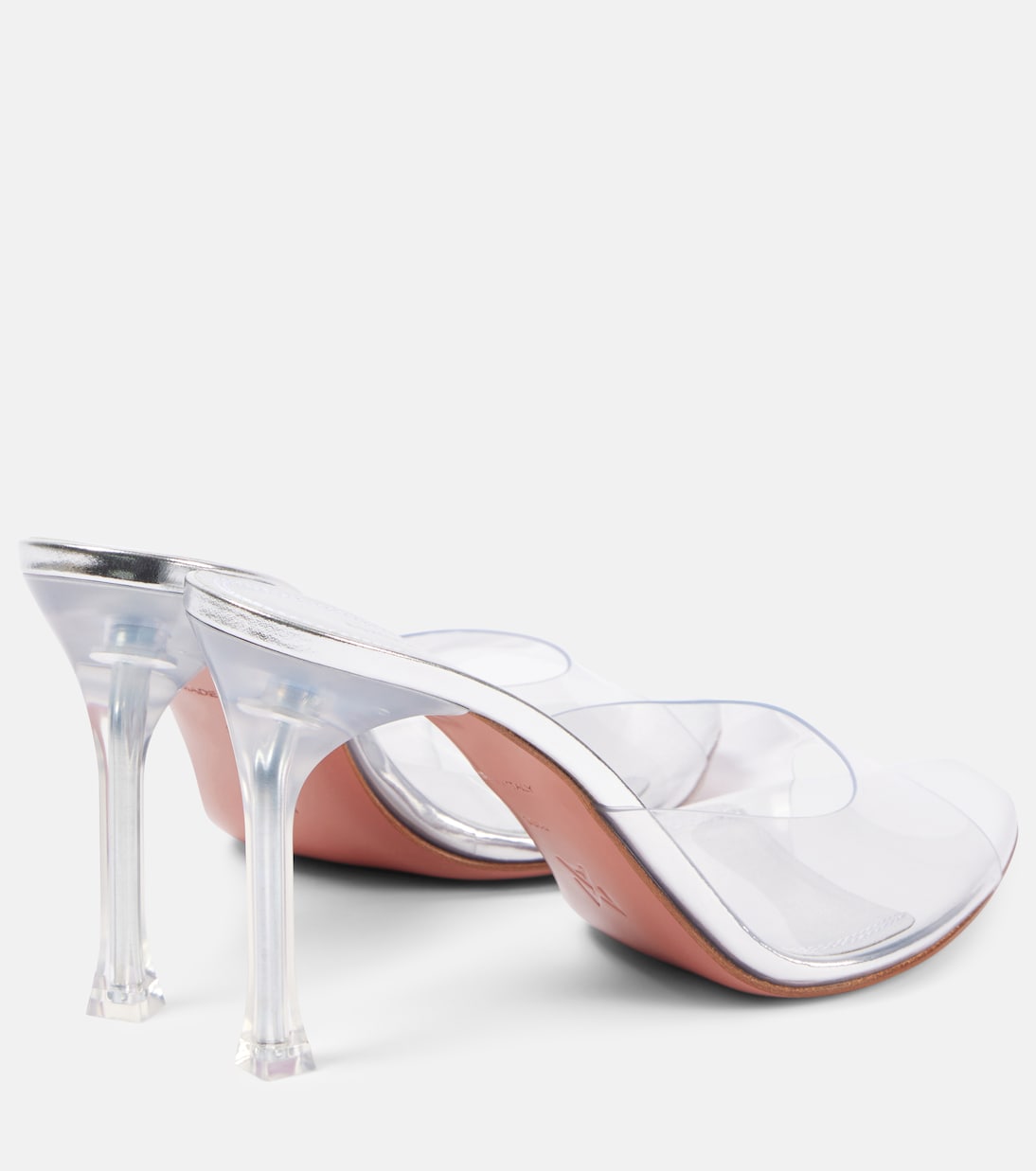 Alexa Glass 95 PVC mules | Amina Muaddi
