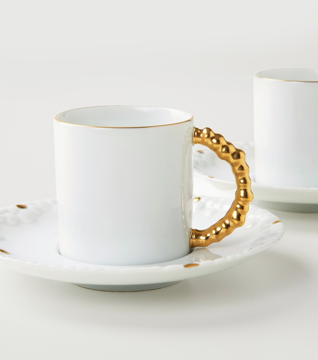 Set de 6 tazas y platillos de expreso Haas Mojave | L'Objet