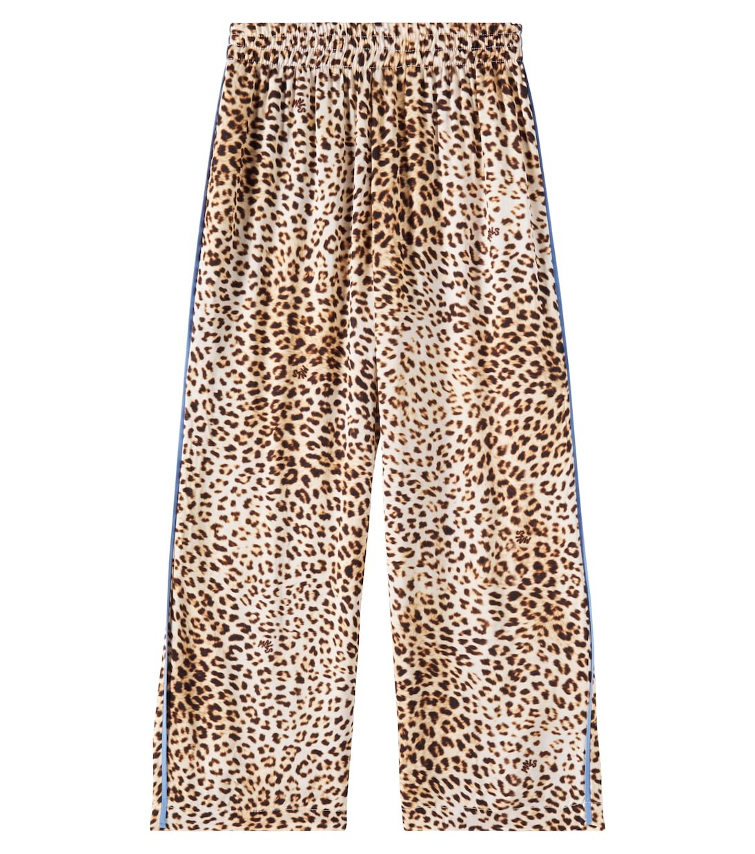 Leopard-print satin wide-leg pants | Monnalisa