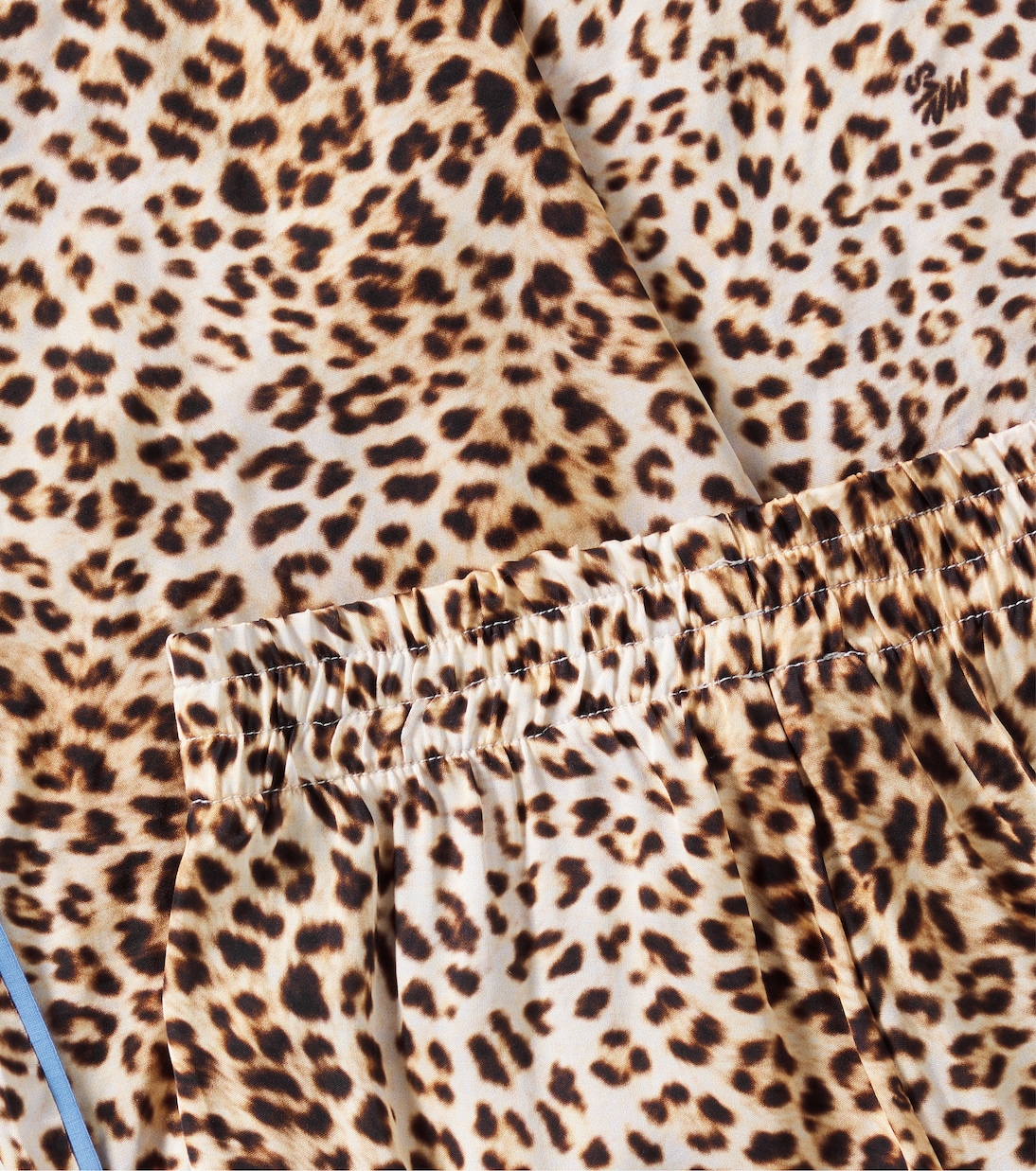 Leopard-print satin wide-leg pants | Monnalisa