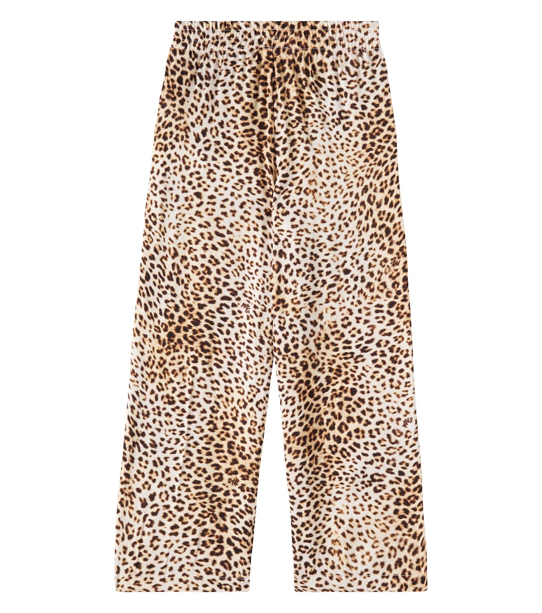 Leopard-print satin wide-leg pants | Monnalisa