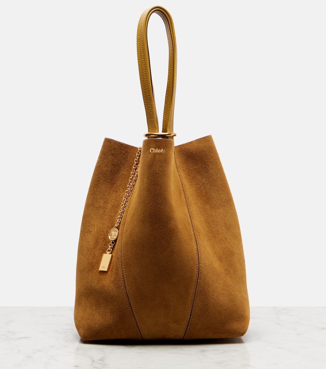 Spin Medium suede tote bag | Chloé