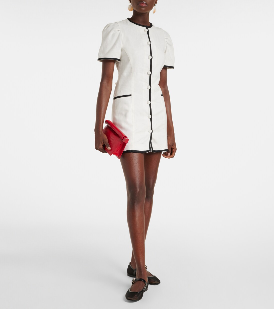 فستان قصير من الكتّان Jane  | Faithfull